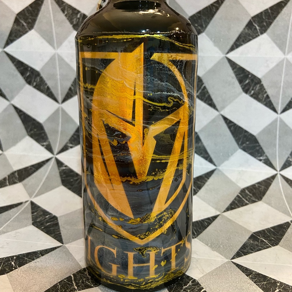 Golden Knights inspired water bottle